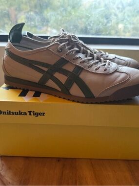 Onitsuka Tiger by Asics Women’s Sneakers in Beige and Olive Green